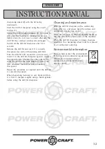 Preview for 12 page of Power Craft 54480 Instruction Manual