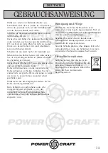 Предварительный просмотр 14 страницы Power Craft 54480 Instruction Manual