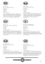 Preview for 2 page of Power Craft 54772 Instruction Manual