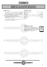 Предварительный просмотр 4 страницы Power Craft 54772 Instruction Manual