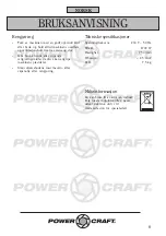 Предварительный просмотр 6 страницы Power Craft 54772 Instruction Manual