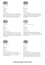 Preview for 2 page of Power Craft 54846 Instruction Manual