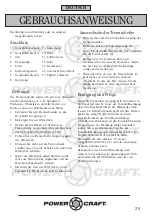 Preview for 20 page of Power Craft 54846 Instruction Manual