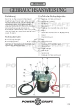 Preview for 23 page of Power Craft 54849 Instruction Manual