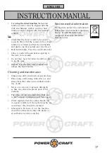 Preview for 17 page of Power Craft 55063 Instruction Manual