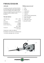 Предварительный просмотр 18 страницы Power Craft 55111 Manual