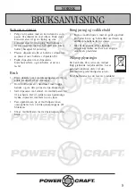 Предварительный просмотр 8 страницы Power Craft 55999 Instruction Manual