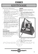 Предварительный просмотр 13 страницы Power Craft 55999 Instruction Manual