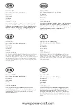 Preview for 2 page of Power Craft 56671 Instruction Manual