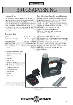 Предварительный просмотр 3 страницы Power Craft 59213 Instruction Manual