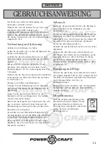 Preview for 14 page of Power Craft 59213 Instruction Manual