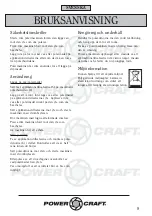 Preview for 8 page of Power Craft 60219 Instruction Manual