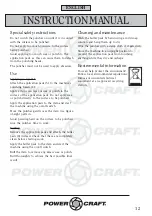 Preview for 12 page of Power Craft 60219 Instruction Manual