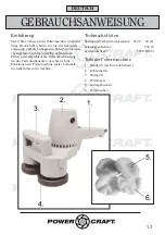 Preview for 13 page of Power Craft 60219 Instruction Manual