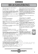 Предварительный просмотр 8 страницы Power Craft 62000 Instruction Manual