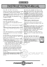 Preview for 12 page of Power Craft 62000 Instruction Manual