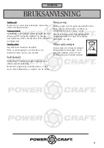 Preview for 8 page of Power Craft 65303 Instruction Manual