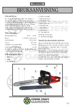 Предварительный просмотр 11 страницы Power Craft 65400 Instruction Manual