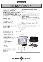 Предварительный просмотр 7 страницы Power Craft 66498 Instruction Manual