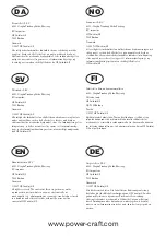 Preview for 2 page of Power Craft 7000 Instruction Manual