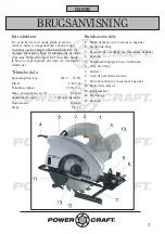 Preview for 3 page of Power Craft 7000 Instruction Manual