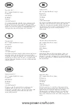 Preview for 2 page of Power Craft 75045 Instruction Manual