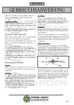 Preview for 33 page of Power Craft 78503 Instruction Manual