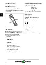 Предварительный просмотр 28 страницы Power Craft 78505 Instruction Manual