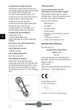 Предварительный просмотр 42 страницы Power Craft 78505 Instruction Manual