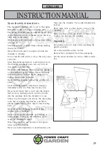 Preview for 28 page of Power Craft 78521 Instruction Manual