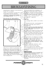 Предварительный просмотр 12 страницы Power Craft 80036 Instruction Manual