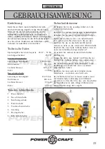 Предварительный просмотр 23 страницы Power Craft 80036 Instruction Manual