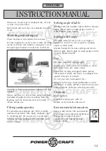 Preview for 12 page of Power Craft 80146 Instruction Manual