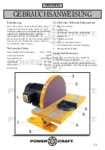 Предварительный просмотр 13 страницы Power Craft 80146 Instruction Manual