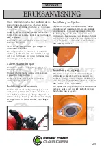 Preview for 20 page of Power Craft 89033 Instruction Manual