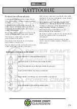 Предварительный просмотр 26 страницы Power Craft 89033 Instruction Manual