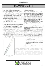 Предварительный просмотр 29 страницы Power Craft 89033 Instruction Manual