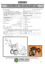 Предварительный просмотр 31 страницы Power Craft 89033 Instruction Manual