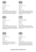 Preview for 2 page of Power Craft 89040 Instruction Manual