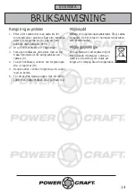 Preview for 14 page of Power Craft 89040 Instruction Manual