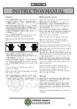 Preview for 21 page of Power Craft 99019 Instruction Manual