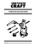 Power Craft High-pressure cleaner Operating Instructions Manual preview