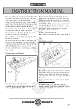 Preview for 20 page of Power Craft JIG SAW 42500 Instruction Manual