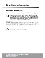 Preview for 4 page of Power Craft PBH-1500 User Manual & Warranty