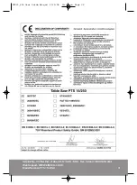 Предварительный просмотр 31 страницы Power Craft PTS 15/250 User Manual & Warranty