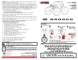 Preview for 1 page of Power Drive Ford Bronco Quick Manual