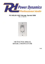 Power Dynamics PD VOL50 Instruction Manual preview