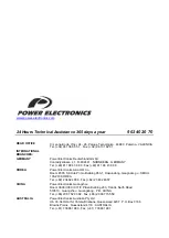 Предварительный просмотр 50 страницы Power Electronics Profipower Manual