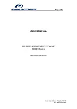 Power Electronics SD 500 Series User Manual preview