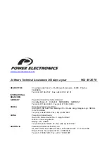 Preview for 66 page of Power Electronics SD450 Series Manual